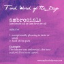 Food Word of the Day: Ambrosial | www.myfoododyssey.com