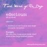 Food Word of the Day: Edacious | www.myfoododyssey.com