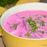 Lithuanian Cold Beet Soup (Saltibarsciai) | www.myfoododyssey.com