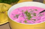 litevská studená řepná polévka (Šaltibarščiai) | www.myfoododyssey.com