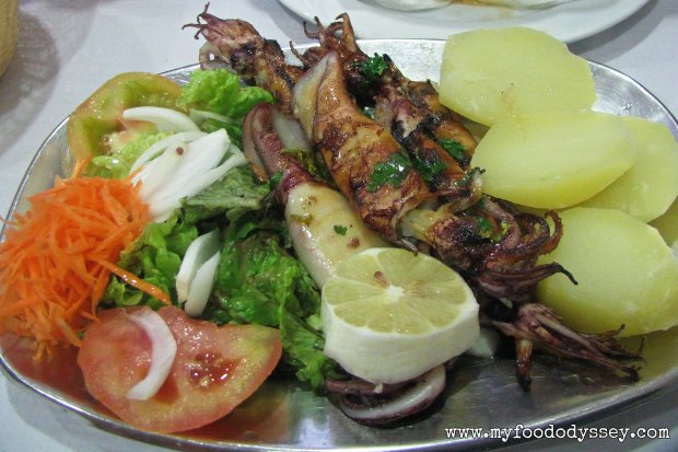 Grilled Squid, Portugal | www.myfoododyssey,com